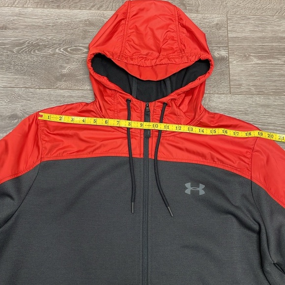 NWOT Under Armour ColdGear Full Zip Hooded Jacket Loose Fit Style 1347285 XL - Picture 6 of 16